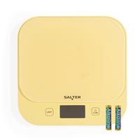 Salter British Bakes Digital Kitchen Scale 10kg, Waterproof, Tare, Yellow