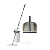 Beldray Deep Clean Brush & Mop Set 2 Buckets, Flat Mop, 2 Heads, Lightweight