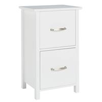 Home 2 Drawer Bathroom Drawer Unit - White
