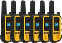 DeWalt DXPMR800 Heavy Duty Professional Walkie Talkie PMR Radio, 6 Pack -Refurb