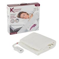 Kleeneze Electric Heated Under Blanket Single, 3 Heat Settings, 35W, Open Box