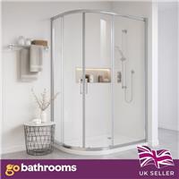 Twin Door Quadrant Chrome 1200900 Shower Enclosure 8mm Easy-Clean Glass
