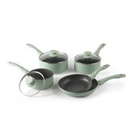 Progress 5-Piece Pan Set Inc 20 & 24cm Fry Pans and 16, 18 & 20cm Saucepans