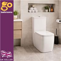 Close Coupled Toilet Pan Cyclo Flush System Water-Saving 6/3L Dual Flush