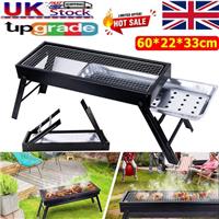 LARGE PATIO BBQ PATIO FIRE PIT HEATER FOLDING GARDEN OUTDOOR CAMPING GRILL UK