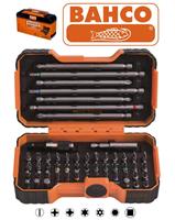 BAHCO 54 Piece Pozi,Phillips,Hex,Tx,Screwdriver Bits & Magnetic Holder, 59/S54BC