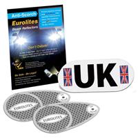 Euro Headlamp Beam Deflectors Head Light Convertors Adaptor Magnetic UK Plate