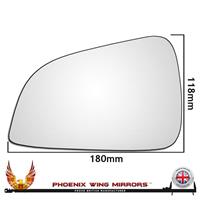 Left Hand Passenger Side Vauxhall Astra H 2009-2011 Wing Door Mirror Glass