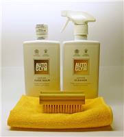 Autoglym Leather Cleaner & Care Balm KIT with Brush and Microfibre Cloth