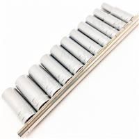 DEEP SOCKET Set 3/8 Dr Long reach Metric Deep Sockets on rail 6 Point Hex Socket
