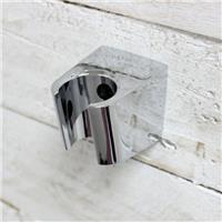 Shower Handset Holder Fixed Angled Bracket in Chrome Replacement incl Screws