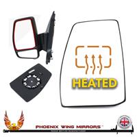 For Ford Transit Custom 2013-2024 Heated Door Wing Mirror Glass Left Hand Side