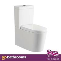 D Shape Bathroom Toilet Back to Wall Concealed Toilet Pan Modern WC & Seat