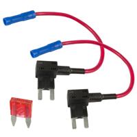 2 x Add A Circuit Piggy Back Fuse Tap Mini Blade Fuse Holder ATM ATP 12V