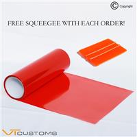 Red Headlight Tint Car Film Fog Light Vinyl [ 30 x 100cm + Squeegee Tool ]