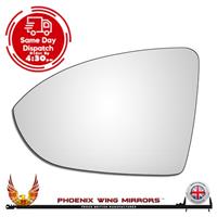 For VW Golf Mk7 Mk7.5 Wing Door Mirror Glass 2012-2020 Convex Left Hand Side