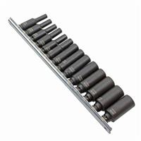 US PRO INDUSTRIAL 14pc 1/4 DRIVE DEEP IMPACT SOCKET SET 4mm to 15mm 3479
