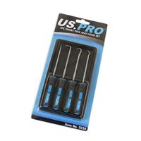 US PRO 4pc O Ring Pick Set Mini Hook and Pick Tools Seal Puller Gasket Hose