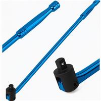 Autojack 600mm 1/2 Drive Breaker Bar Flexi Knuckle CrV Heavy Duty 500Nm Blue