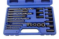 US PRO 25pc SCREW EXTRACTOR DRILL AND GUIDE SET for Broken Studs/Bolts 2632