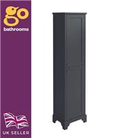 Arabella Vintage Grey Tallboy Bathroom Tall Storage Cabinet Two Door 1580mm