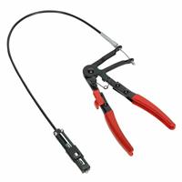 Autojack Long Reach Hose Clip Pliers 18-55mm Flexible Cable Ratchet Lock