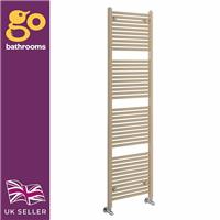 Brown Bathroom Heated Towel Rail Newark Vertical Towel Radiator | 1780x500mm