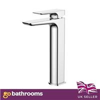 Tall Chrome Bathroom Basin Tap Lever Sink Faucet For Countertop Basin