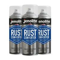 Jenolite Rust Converter Spray Paintable Surface Metal DIY - 400ml - 3-Pack