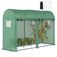 Outsunny Garden Plant Tomato Growth Greenhouse W/ 2 Doors 4 Windows 3 x 1 x 2m