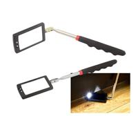 Lighted Inspection Mirror Telescopic with 2 Bright LED Extends up to 870mm