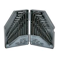 30 PIECE HEX KEY ALLEN ALAN ALLAN KEYS LONG SET KIT WITH CASE METRIC & IMPERIAL