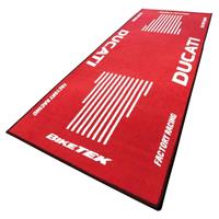 BIKETEK SERIES 3 DUCATI RED WHITE WORKSHOP GARAGE PIT MAT FLOOR MAT RUG CARPET