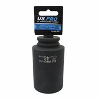46MM HUB SOCKET DEEP IMPACT SOCKET 1/2 dr 12pt CR-MO 12 POINT AXLE NUT US PRO