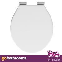 Cambridge Traditional White Soft Close Universal Wooden Toilet Seat