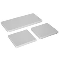 Outsunny 3PCs Rattan Garden Seat Cushions Pads for Patio Furniture, Grey