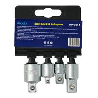 4pc Socket Converter Reducer Adapter Set 1/4 3/8 1/2 Drive Female To Male