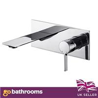 Wall Mounted Basin Mono Tap Single Lever Brass Chrome Bathroom Faucet | Lucio