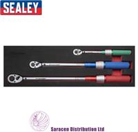 SEALEY 3 PIECE MICROMETER TORQUE WRENCH KIT, 1/4in, 3/8in, & 1/2in. - STW900SET
