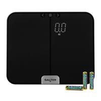 Salter Bathroom Analyser Scale Weight BMI Athlete Mode LED Display Phantom Black