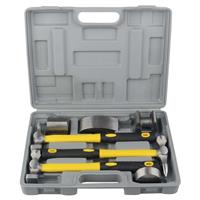 7Pc Car Auto Body Panel Repair Tool With Fibre Body Beating Hammer Set Kit