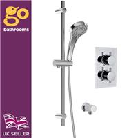 Concealed Thermostatic Shower Valve with Round Shower Slide Kit 1 outlet | Valla
