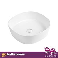 White Counter Top Sink Bathroom Basin Ceramic Deep Hand Wash Sink 44cm
