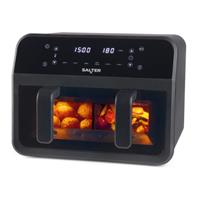 Salter Dual Air Fryer Non-Stick Digital LED Touch Display 6 Functions 7L 2300W