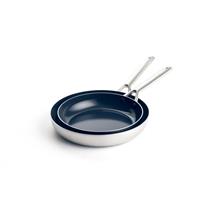 Blue Diamond Frying Pan Set of 2 24/26cm Ceramic Non-Stick PFAS-Free (Open Box)