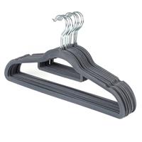 Kleeneze 8 Velvet Hangers Multipurpose Easy Grip Space Saving Design Trouser Bar