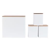 Salter Toronto 4-Piece Countertop Set Bread Bin, Tea, Sugar, Coffee Canisters