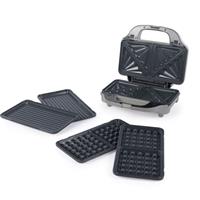 Salter Aspen XL 3-in-1 Snack Maker Deep Fill PFAS-Free Non-Stick Plates 900W