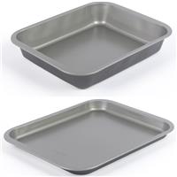 Salter Essentials 35cm Baking Tray & 36cm Roaster Durable Non-Stick PFOA-Free