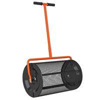 Outsunny Compost Spreader, 24 Garden Spreader w/ Height Adjustable Handle
